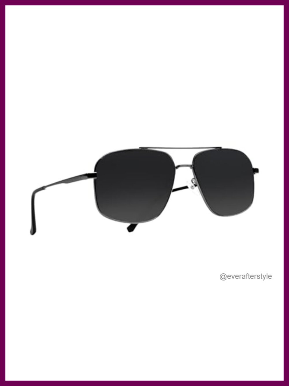 Oversize Polarized Metal Frame Square Aviator Sunglasses UV400 Driving